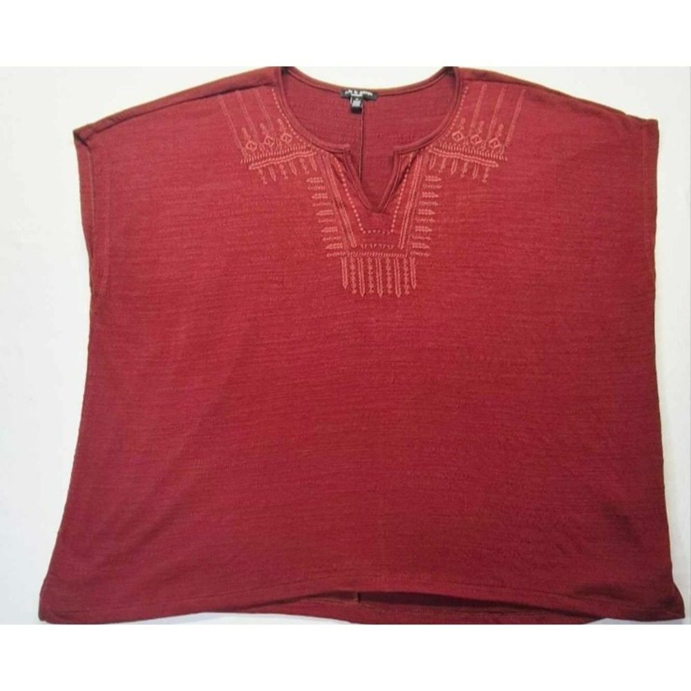Cable & Gauge women's plus size maroon 70's inspired sleeveless top sz. 3X